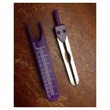 Purple EKG Calipers Measuring Tool, ECG Calipers Measuring Tool,Caliper Divider for Measuring Electrocardiographs Nurse Or Doctor Electrocardiogram Measuring Tool for Nursing, Digital Calipers - Retai