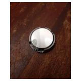 Car Digital Dashboard Clock, LED Time Luminous Touch High Definition Clock, Round Self-Adhesive Waterproof Alloy Interior Decoration Accessories, for Most Cars Home Office (Red) - Retail: $8