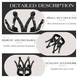 9 Pieces Crown Cake Topper Mini Baby Crown Tiny Queen Crown Small Princess Headpiece Cake Decoration for Women Lady Girl Bridal Wedding Royal Themed Baby Shower Decor Birthday Party (Black) - Retail: 