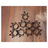 9 Pieces Crown Cake Topper Mini Baby Crown Tiny Queen Crown Small Princess Headpiece Cake Decoration for Women Lady Girl Bridal Wedding Royal Themed Baby Shower Decor Birthday Party (Black) - Retail: 