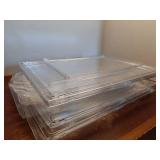 2 Pack Clear Shoe Storage Boxes Stackable Acrylic Shoe Display Case, Large Plastic Shoe Box Sneaker Organizer Purse Organizer with Magnetic Door, Size 12 or 13 - Retail: $30