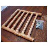 6 Pack White Oak Wood Drawer Pulls Handles Rustic Cabinet Pulls Handles Wood Dresser Knob Kitchen Furniture Hardware (6, 6-5/16 Hole to Hole) - Retail: $40"
