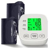 Arm Blood Pressure Monitor with 2 Cuffs, Pediatric Blood Pressure Cuff 6-9" Medium/Large Cuff 9"-16.5"  Includes 4 AAA Batteries - Retail: $36"
