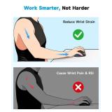 AOC 2.4GHz Ergonomic Mouse, Wireless Bluetooth Vertical Mouse for Work, 4800 DPI Optical Tracking, 5 Adjustable DPI, Quiet Clicks, RGB Light, Compatible with Computer, Laptop, PC, Mac, Desktop - Gray 