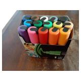 Acrylic Paint Markers, 8K Broad Bold Thick Chisel Tips, Artist Recommended Pens for Coloring Gifts, Fabric, Canvas, Glass, Wood or Metal, Set of 15 - Retail: $39