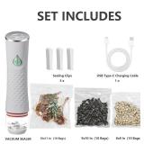 Compact Vacuum Sealer for Food with 30 Reusable Bags Portable Vacuum Sealer Machine, Food Vacuum Sealer Handheld, Keep Meals Fresh Up to 6X Longer - Retail: $70