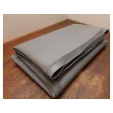 Under Sink Mat for [34 x 22"] Cabinet, Silicone Waterproof Mat, Kitchen Cabinet Liner Holds Over 2.2 Gallons, Cabinet Protector, Under Sink Tray for Drips, Leaks, Spills (Grey) - Retail: $13"