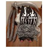 Spooktacular Creations Child Unisex Grim Reaper Costume, Halloween Costume with Glowing Red Eyes for Kids Trick-or-Treating-S(5-7yr) - Retail: $38