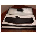 12 Pack Clear Plastic Gift Bags with Handles, Reusable Party Favor Bags with Ribbon for Wedding, Bachelorette Party, 12 x 10 x 5 Inch (Black) - Retail: $17