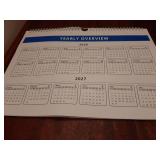 Calendar 2026-2027, 18 Months Wall Calendar From January 2026 To June 2027 with Julian Dates, 14.7 x 11" Thick Paper with Black Blocks For New Year Christmas Gifts (Blue) - Retail: $8"