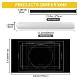 Jigsaw Puzzle Mat Roll Up 1500 Pieces, 46 x 26" Portable Felt Puzzles Board with Travel Storage Bag, Jigsaw Saver Pad Keeper for Adults Teens, Black - Retail: $10"