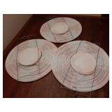 Pack of 3 Stripy Hot Air Balloon Paper Lantern Wedding Party Decoration Craft Lamp Shade (Baby Pink, 8 (20CM)) - Retail: $9"