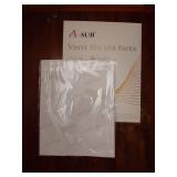 Clear Sticker Paper for Inkjet Printers - Waterproof Translucent Printable Vinyl Sticker Paper - 15 Sheets 8.5x11 Inch Glossy Clear Label Paper for Custom Decals - Retail: $9