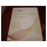 Clear Sticker Paper for Inkjet Printers - Waterproof Translucent Printable Vinyl Sticker Paper - 15 Sheets 8.5x11 Inch Glossy Clear Label Paper for Custom Decals - Retail: $9