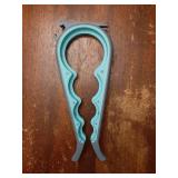 Jar Opener Bottle Opener and Can Opener for Weak hands, Seniors with Arthritis and Anyone with Low Strength, Multi Jar Opener Get Lids Off Easily (Blue and Grey) - Retail: $8