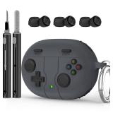 Beats Studio Buds Plus Case Cover, 2021/2023 New Beats Studio Buds, Wireless Earbuds Silicone Case Accessories with Keychain, Dark Grey - Retail: $9