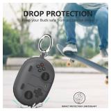 Beats Studio Buds Plus Case Cover, 2021/2023 New Beats Studio Buds, Wireless Earbuds Silicone Case Accessories with Keychain, Dark Grey - Retail: $9