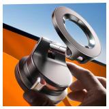 Magsafe Car Mount, Cell Phone Holders for Your Car, Magnetic Car Accessories for Women Men Interior Jeep Truck, Vacuum SuctionPro Gifts Kits, Car Phone Holder for iPhone 17-12, Black - Retail: $21