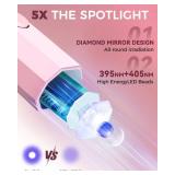 UV Nail Light Handheld UV Light for Nails 3W Portable Led Lamp with 2 Timer Settings 20/60s for Gel Polish Home DIY Salon Women(Pink) - Retail: $6