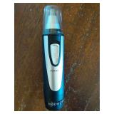 Ear and Nose Hair Trimmer Clipper - 2025 Professional Painless Eyebrow & Facial Hair Trimmer for Men Women, Battery-Operated Trimmer with IPX7 Waterproof, Dual Edge Blades for Easy Cleansing Black - R