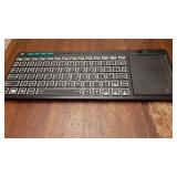 K18 Plus Wireless 3-LED Color Backlit Multimedia Keyboard with Multi-Touch Big Size Trackpad, Rechargeable Keyboard for Android TV Box, PC, Smart TV, Xbox, Raspberry Pi, HTPC IPTV, Windows, MacOS - Re