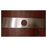 Greenspring Brushed Nickel Faucet Plate, Sink Hole Cover, Faucet Deck Plate 10 Inch 1 or 3 Hole Long Rectangle Cover Deck Plate Faucet Escutcheon for Bathroom Vanity Sink Faucet Stainless Steel - Reta