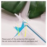 19PCS Star Drink Stirrers, Acrylic Cocktail Stirrers, Drink Stirrers, Laser Cut Wedding Decor Drink Stirrers Swizzle Sticks (Silver Mirror) - Retail: $17