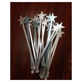 19PCS Star Drink Stirrers, Acrylic Cocktail Stirrers, Drink Stirrers, Laser Cut Wedding Decor Drink Stirrers Swizzle Sticks (Silver Mirror) - Retail: $17