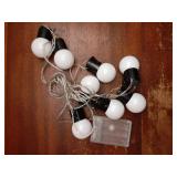 Battery Operated String Lights for Marquee Light Up Letters Numbers LED 8-Bulb White Indoor Outdoor Cool White Light Bulbs Bedroom Wall Christmas Decor Wedding Birthday Party Decorations - Retail: $13