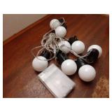 Battery Operated String Lights for Marquee Light Up Letters Numbers LED 8-Bulb White Indoor Outdoor Cool White Light Bulbs Bedroom Wall Christmas Decor Wedding Birthday Party Decorations - Retail: $13