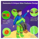 Inflatable Costume Alien for Kids, Funny Blow up Alien Costumes, Halloween Aliens Abduction Inflatable Costume - Retail: $47