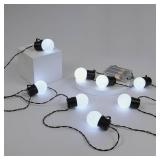 Battery Operated String Lights for Marquee Light Up Letters Numbers LED 8-Bulb White Indoor Outdoor Cool White Light Bulbs Bedroom Wall Christmas Decor Wedding Birthday Party Decorations - Retail: $13