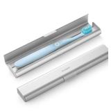 Aluminum Toothbrush Travel Case, Portable Travel Toothbrush Holder, Durable Manual Toothbrush Box Container for Traveling, Bathroom, Camping, Business Trip 1Pack Silver - Retail: $10