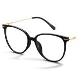 Blue Light Blocking Glasses - Trending Round TR90 Frames, Metal Arms, UV400 Protection - Matching Soft Case - Retail: $13