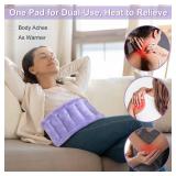 Microwave Heating Pad for Discomfort Reducing, 7x16 Microwavable Heated Pads, Muscle Ache, Soothing Fatigue for Neck and Shoulder, Bean Bag Moist Heat Pack, Warm Compress, 1.74lb, Purple - Retail: $17
