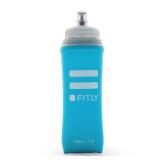 Large Soft Flask - 17 oz (500 ml) - Shrink As You Drink Pocket Soft Water Bottle for Hydration Pack/Running Vest- Folding Water Bottle for Running, Hiking, Cycling - Ski Water Bottles (F5L) - Retail: 