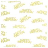 Gold Happy Birthday Confetti Birthday Party Decorations Baby/Adult Birthday Table Scatter Party Supplies 100PC - Retail: $6