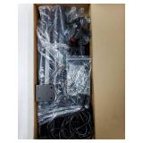 2x17.7 Traffic Advisor Light Bar w/Digital Display Controller Windshield LED Emergency Strobe Visor Safety Warning Hazard Flashing Lights for Firefighter Police Trucks Vehicles, Amber/White - Retail: 