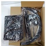 STORAGE MANIAC Rolling Laundry Hamper with Wheels 110L Laundry Basket, Round Laundry Cart with Metal Frame and Removable Bag, Clothes Hamper for Bedroom, Bathroom, Dorm Room, Laundry Room, Black - Ret