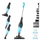 Intercleaner Corded Vacuum Cleaner, 15KPa Powerful Suction with 400W Motor, 12 in 1 Lightweight Bagless Stick Vac with Handheld, Ultra Quiet, for Hardwood Floor Carpet Car Pet Hair - Retail: $36