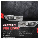 Driving Fog Lights Lamps Replacement for 2003 2004 03 04 Toyota Corolla with 9006 12V 35W Halogen Bulbs & Wiring Harness Kit (Clear Lens) - Retail: $50