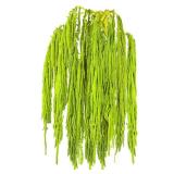 12Pcs Dried Amaranthus Hanging Flowers, 24 Inch Green Artificial Amaranthus Flowers for Wedding Arch, Floral Garland, Home Wall Decor, Preserved Natural Decorations