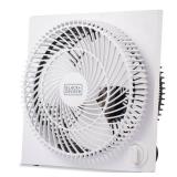 BLACK+DECKER 9-Inch Frameless Box Fan, Freestanding Desk Fan with 3-Speed Settings, Portable Fan.  POWER SWITCH IS LOOSE. - Retail: $17