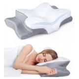 Ultra Pain Relief Cooling Pillow for Neck Support, Adjustable Cervical Pillow Cozy Sleeping, Odorless Ergonomic Contour Memory Foam Pillows, Orthopedic Bed Pillow for Side Back Stomach Sleeper - Retai