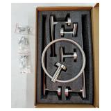 Bathroom Towel Bar Holder Sets Brushed Nickel 23.6 Inch Round Stainless Steel Towel Bar Set 5 Piece Bathroom Accessory Set Wall Mounted - Retail: $35