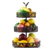 3 Tier Fruit Basket for Kitchen, Fruit Bowl Holder, Detachable Fruit Storage Baskets Stand for Counters Kitchen Countertop Dining Table - Retail: $30