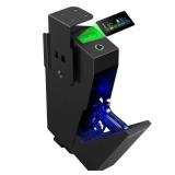 Gun Safe, Biometric Pistol Safe Fingerprint Quick Access Drop Down Handgun Safe Mount Bedside Gun Safe for Desk Nightstand - Retail: $100
