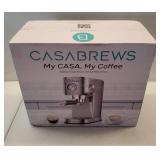 CASABREWS CM5418 Espresso Machine 20 Bar, Compact Espresso Maker with Steam Milk Frother, Stainless Steel Coffee Machine with 34oz Removable Water Tank for Cappuccino, Gift for Women or Men, Silver - 