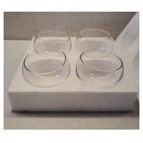 Premium Hotel Series 5 Inch Round Clear Glass Air Plant Terrariums, Mini Candy Bowl Jars, Tealight Candle Holders, Succulent Cactus Vases, Set of 4 - Retail: $33