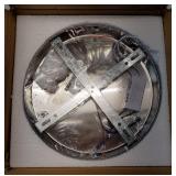 9.8 Crystal Flush Mount Ceiling Light Fixtures LED Round Mini Chandelier Light Fixture Ceiling Lamp for Kitchen Hallway Foyer 15 W 6000K - Retail: $44"